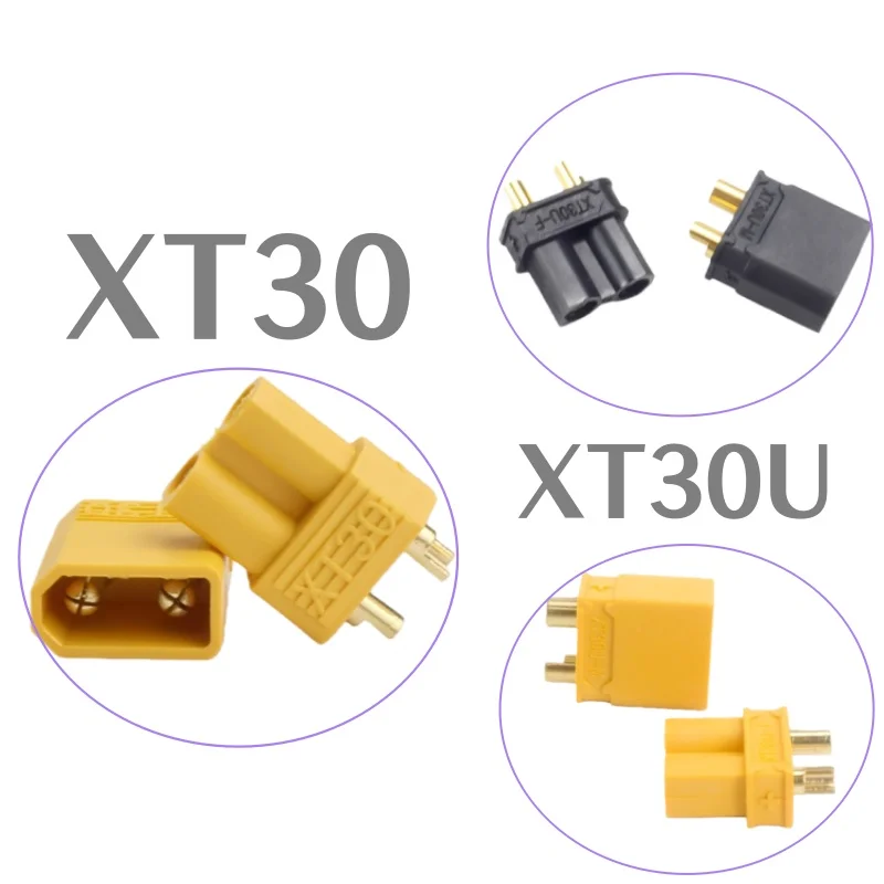 5pairs XT30 XT-30U Gelb Schwarz Männlich Weiblich Rundstecker Stecker Für RC mehrachsige flugzeuge Starrflügel Lipo Batterie ESC