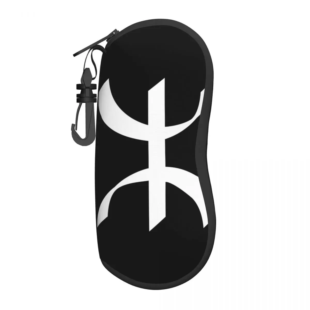 

Пользовательский Berber Tifinagh, символ очков, портативный флаг Amazigh Shell, футляр для очков, солнцезащитных очков