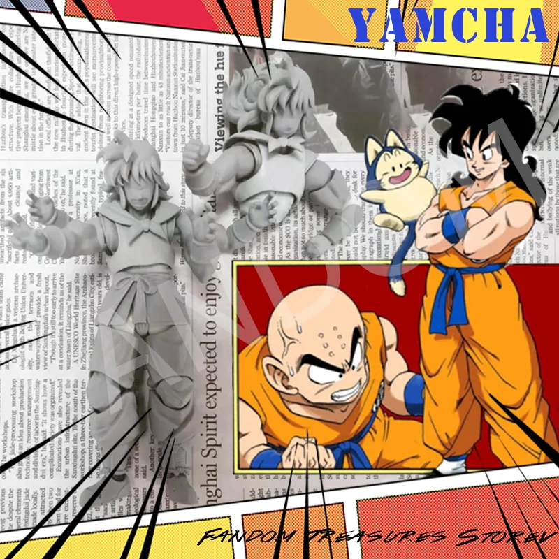 

L.S.STUDIO Dragon Ball Z Yamcha Action Figure Desert Thief Anime Figurine PUARU Kid Wolf Fang Fist Kit New Ls Model Gift Toys