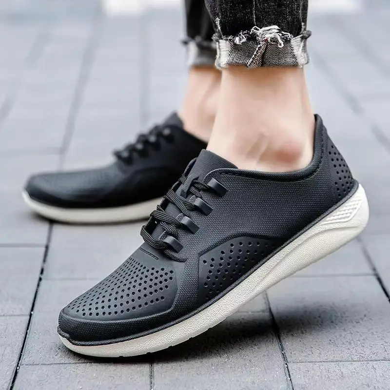 

Мужская летняя обувь для влюбленных, повседневная спортивная обувь на открытом воздухе, пляжные сандалии с круглым носком, легкая нескользящая обувь Creek