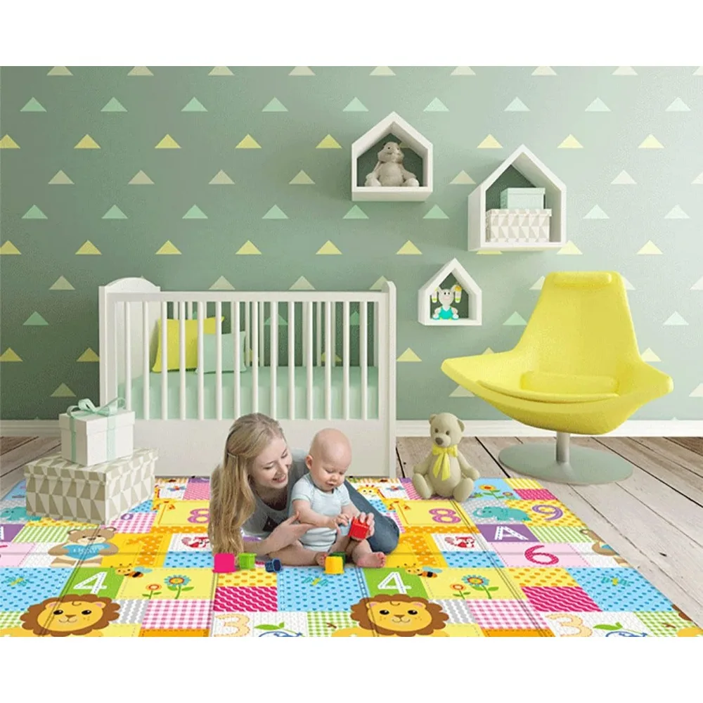 Baby crawling mat foldable baby crawling mat living room game mat thickened. Children crawling Gifts for babies and children