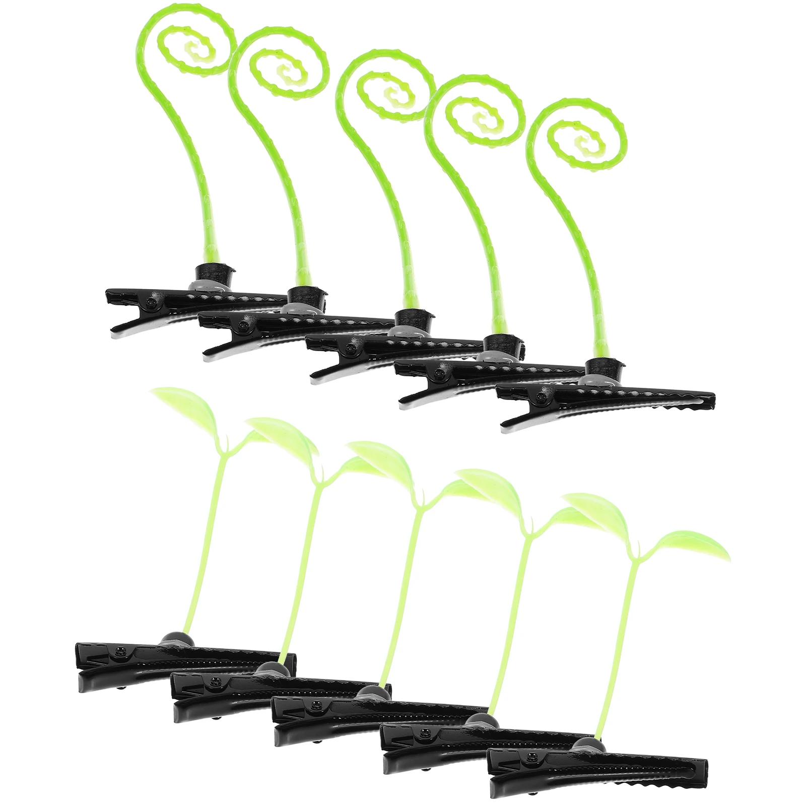 

40pcs Hair Clips Plant Sprout Grass Funny Barrettes Plastic Accessories Teens Girls Hairstyles Fashion Cute Durable