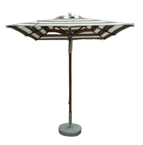 ※a 10 FT Outdoor Beach Patio Umbrella Stripe Fabric With Tilt And Crank For Restaurant Pub Furniture