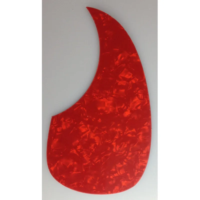 Pleroo Kustom Gitar Pickgaurd-DIY Akustik Gitar Pick Guard Lembar Kosong Bagian Gitar Merah Mutiara