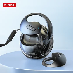 MINISO X15 PRO OWS 블루투스 헤드셋 5.4 블루투스 이어폰버튼 제어 소음 차단 마이크가 있는 이어훅 헤드폰