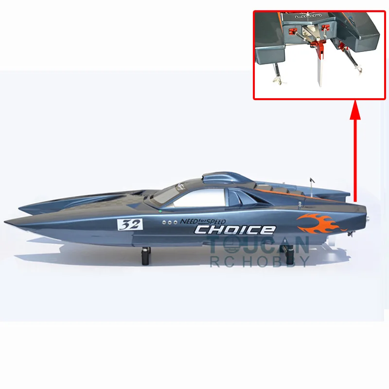 E53 ريفينتون الألياف الزجاجية PNP RC قارب سباق نماذج سفينة التحكم اللاسلكية عالية الأداء مع محرك ESC