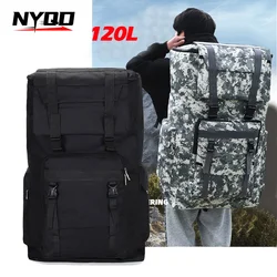 Outdoor Backpack 120L Large Capacity Waterproof Camouflage Hiking Bag Leisure Outdoor Camping Tourism Hiking Luggage Backpacks