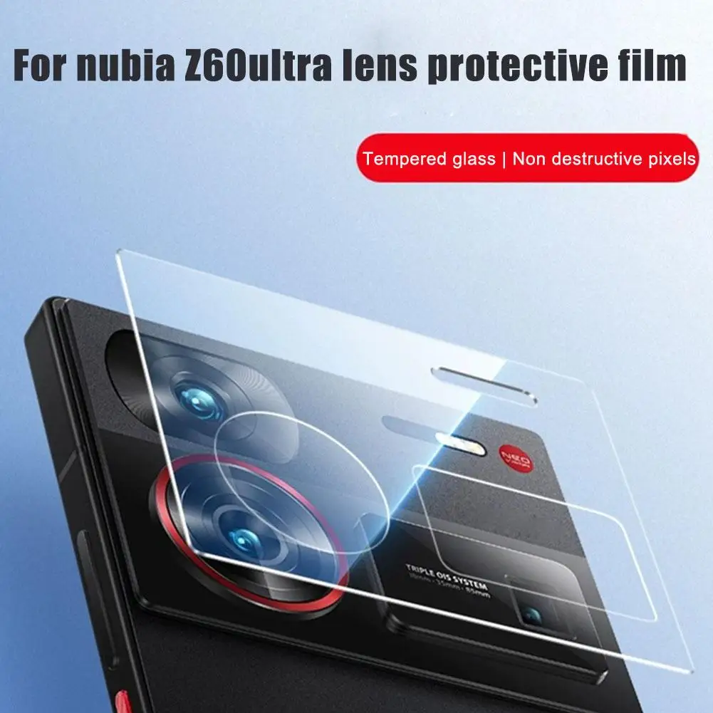 For Nubia Z60Ultra Lens Film 3D Transparent Integrated Glass Glass Tempered Back Camera Protective Film Rear Shell Protecti V9L2