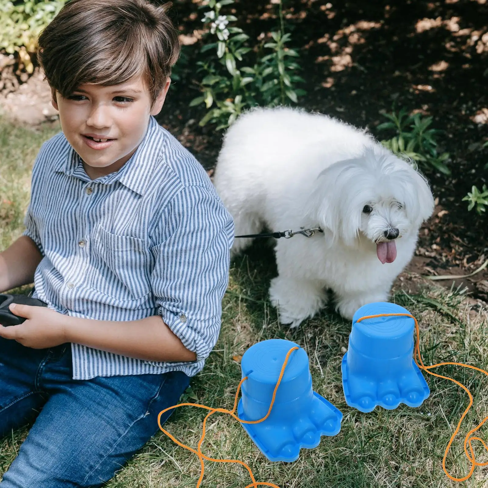 2-delig stelten zintuiglijk trainingsspeelgoed kinderen sportspeelgoed kleuterschool speelbal buitenspel rekwisieten elastisch lichaam interactief