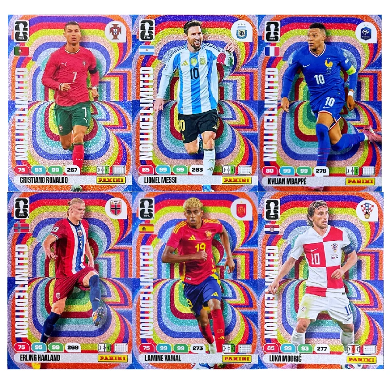 Genuine Panini 2026 FIFA World Cup LE Limited Edition Football Star Cards Messi Ronaldo Lamine Yamal Rare Collectible Cards