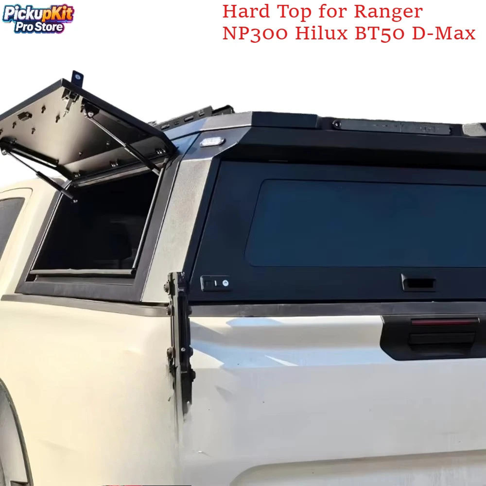 Toldo Multifuncional de Aluminio 4x4 para Camioneta, Techo Rígido para Camioneta, Compatible con Ranger NP300 Hilux BT50 D-Max