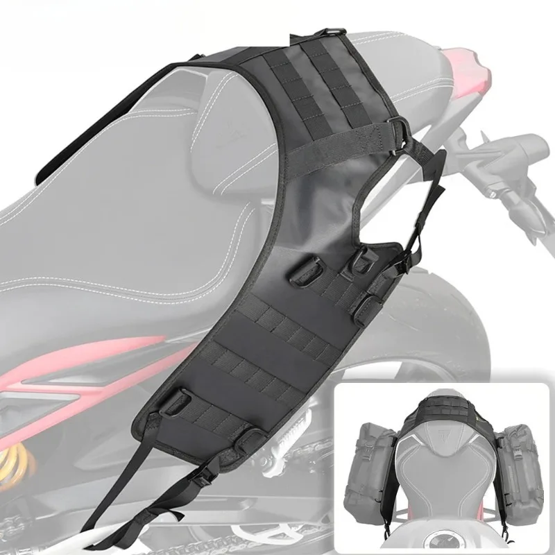 Motorcycle Saddle Bag Mount Bracket Without Side Racks Installation Support Tail Side Storage Base For Most Motorbikes