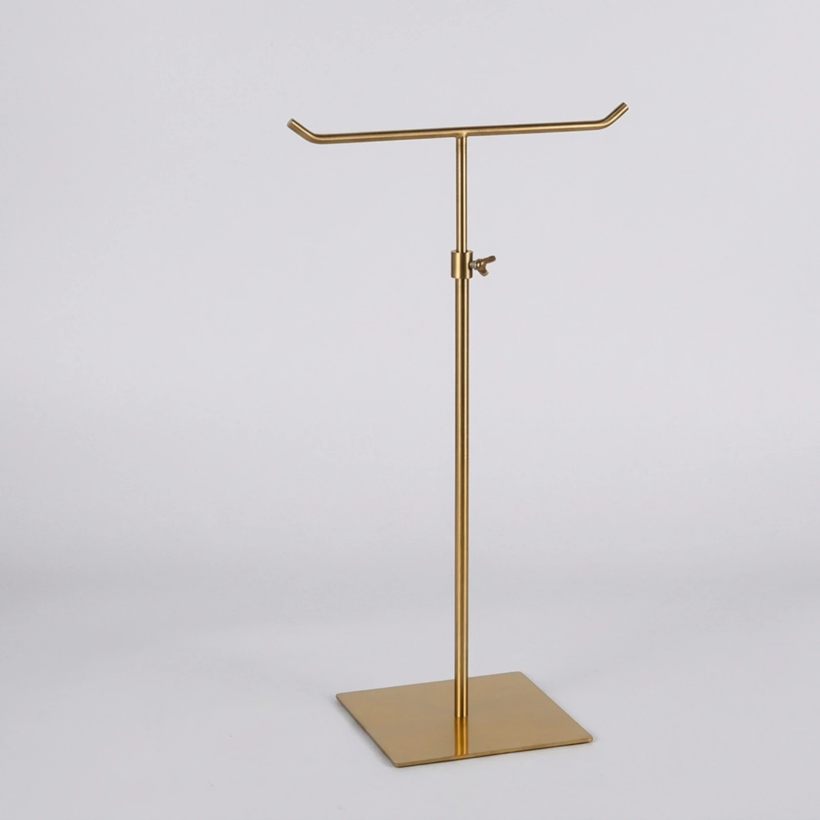 Handbag Display Stand Stainless Steel Purse Display Stand Bag Rack with Square Base Tabletop Countertop for Retailers, Boutiques