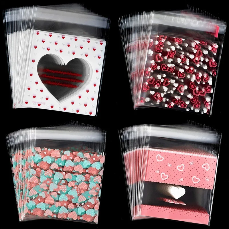 100pcs Candy Small Packaging Jewelry Plastic Cellophane