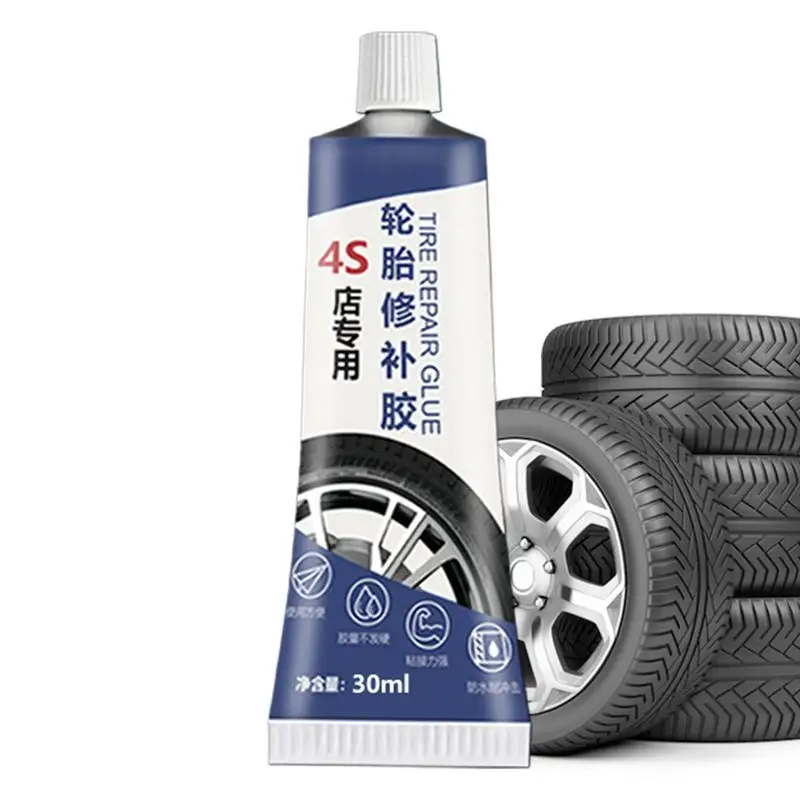 

30ml Tire Repair Black Glue Strong Rubber Wear-resistant Non-corrosive Car Instant Strong Tools Adhesive Instant Bond Repair