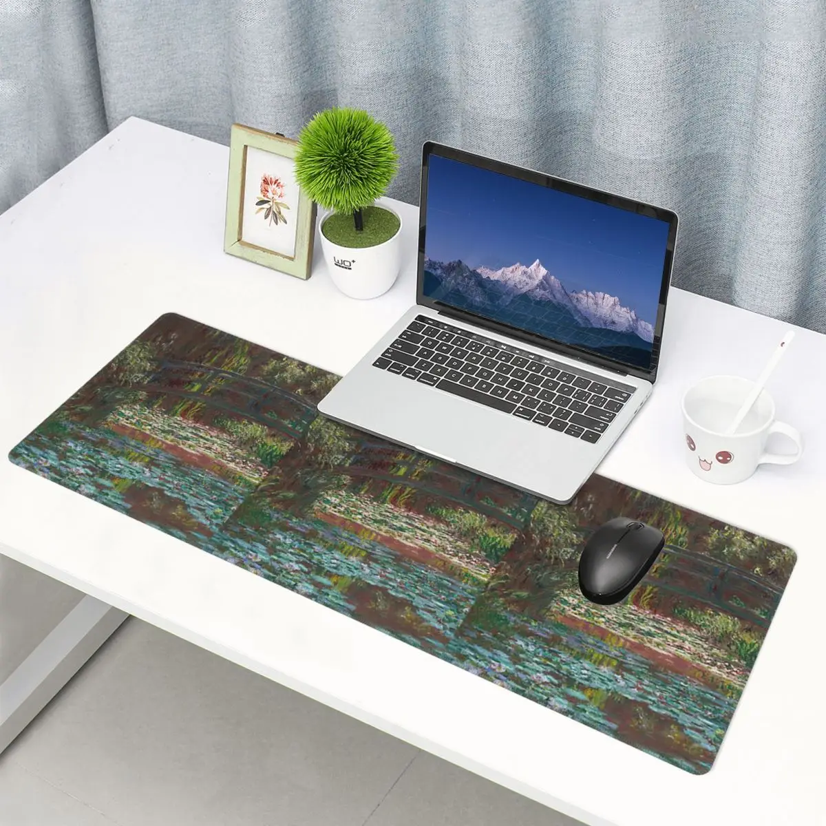 Large Mouse Pad Claude Monet - Water Lily Pond Gamer PC Laptop Mats Keyboard Carpet Computer Gaming Office Accessories Desk Mat