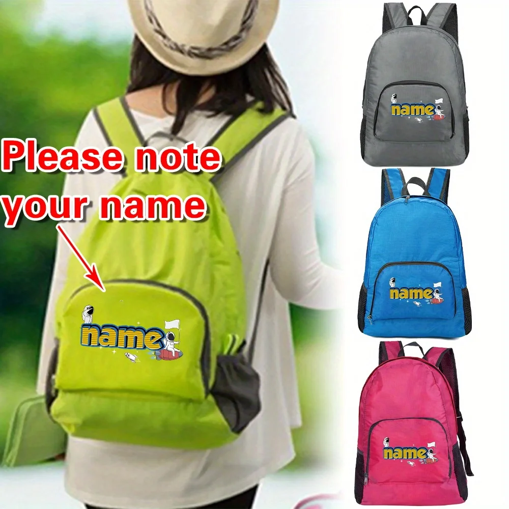 

Personalized Customized Foldable Eco-friendly Backpack Large Capacity Hiking Bag Portable Casual Men's and Women's Sports Bag