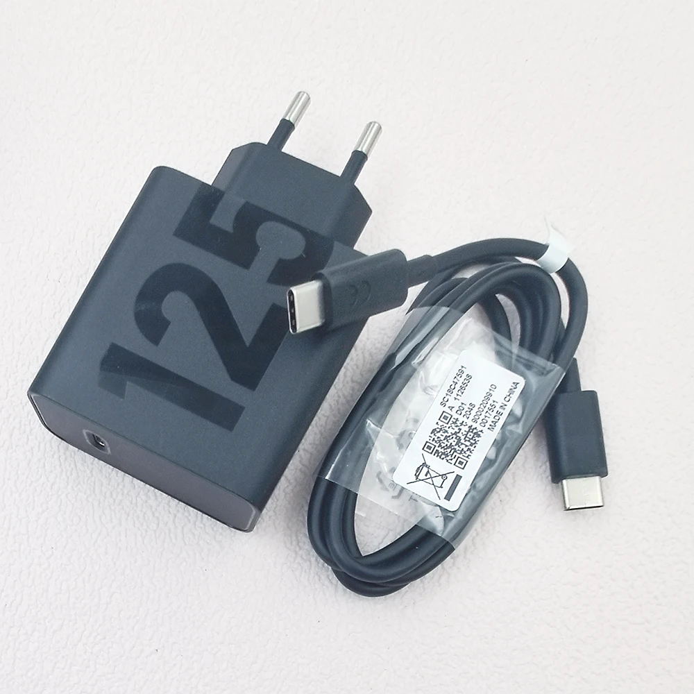 

Для Motorola Edge 50 Pro X50 Ultra 125 Вт Быстрое зарядное устройство Адаптер питания европейского стандарта PD Тип C Кабель для Moto X30 X40 Pro Razr 50 Ultra S50 Neo