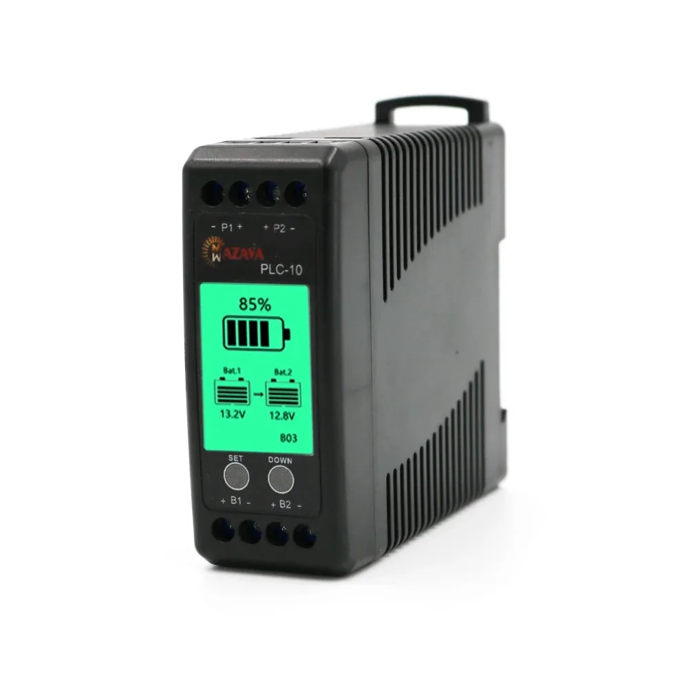 PLC-10 Battery Equalizer 7-18V Touch Switch Batteries Voltage Balancer 4S Active Lead Acid Controller LCD 12V 10A 24V 48V
