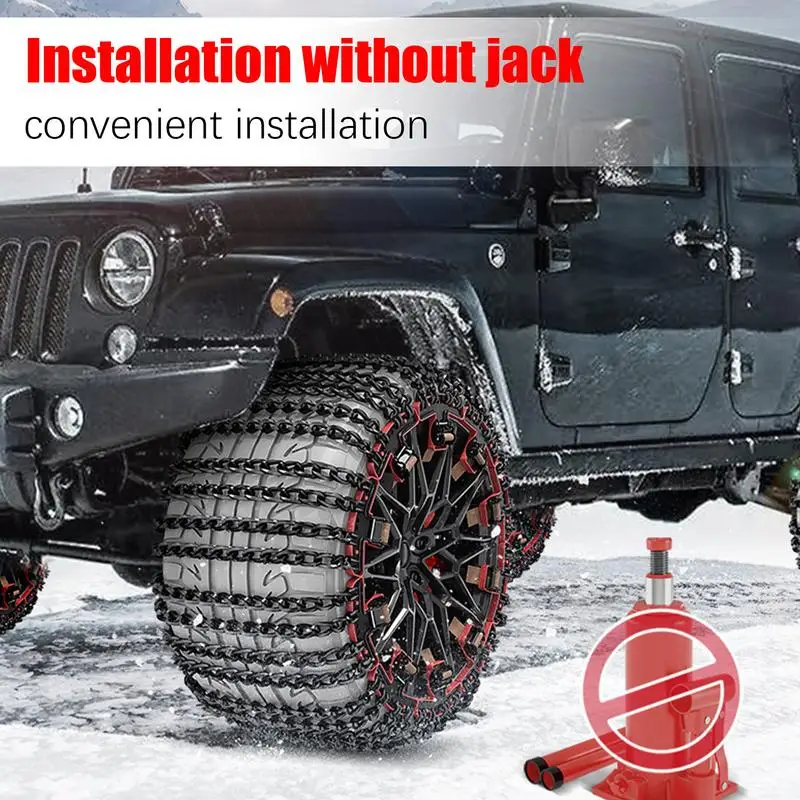 

Car Snow Chain Portable Reusable Adjustable Tire Traction Chain Tire Chains For Cars Snow Tire Chains Portable Reusable