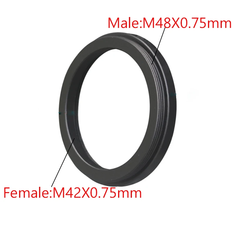 Female Thread to Male Thread M48 M42 SCT M52 M54 M56 T T2 Astronomical Telescope Photography Adapter Ring Accessories M42x0.75mm