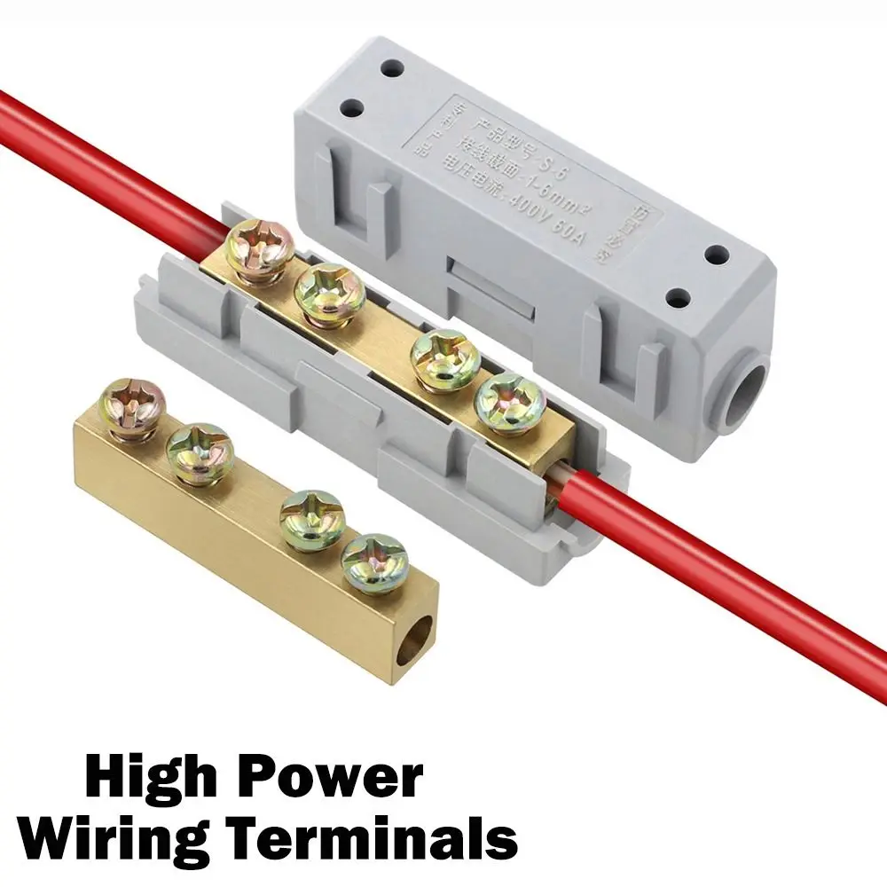 Разъем для проводов Разветвитель высокой мощности Быстрый электрический кабель Клеммные колодки Соединители распределительной коробки Проводник большого тока Латунь