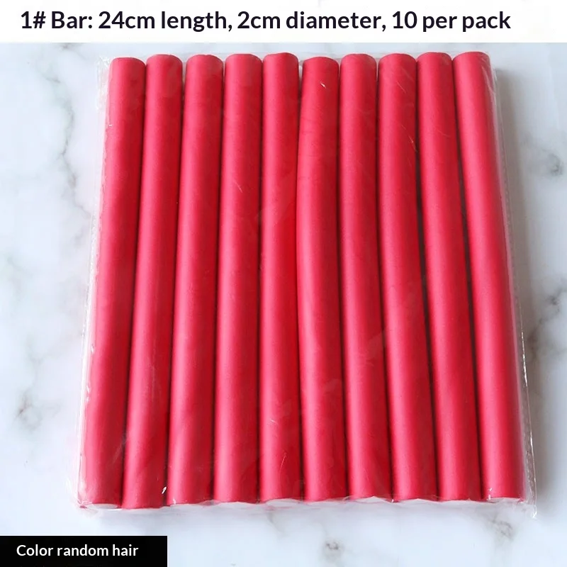 10 Pcs Flexible Hair Curling Rods