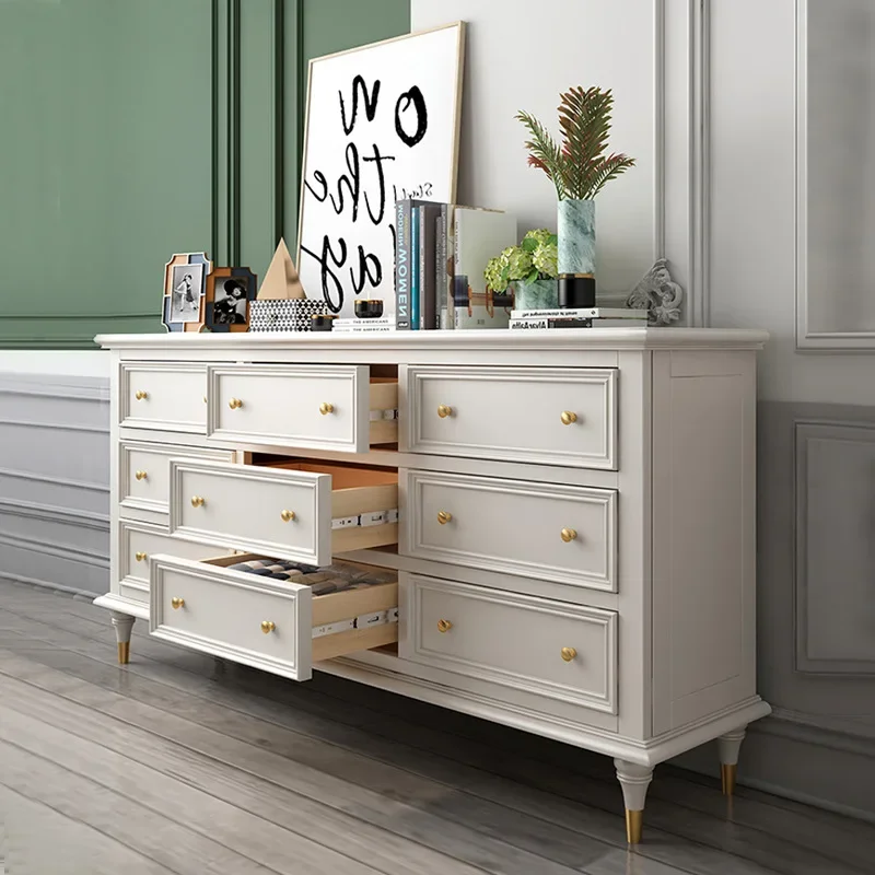 خزانة غرفة النوم، خزانة، خزانة بأدراج حديثة بسيطة، غرفة المعيشة في الردهة من الخشب الصلب #5