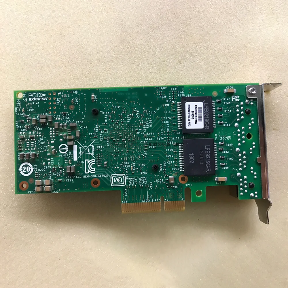 Placa de rede do gigabit com quatro portas elétricas, UCSC-PCIE-IRJ45, ajuste para Cisco 74-10521-01, I350T4, 10