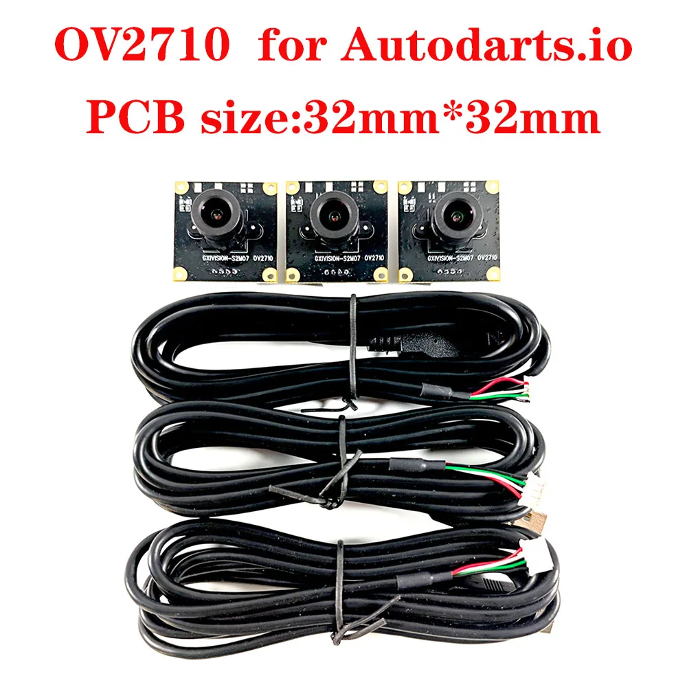Autodarts.io OV2710 GXIVISION Camera 3pcs 2MP 100 Degree Lens Accuracy More Than 99%  30fps 1080P Camera Module