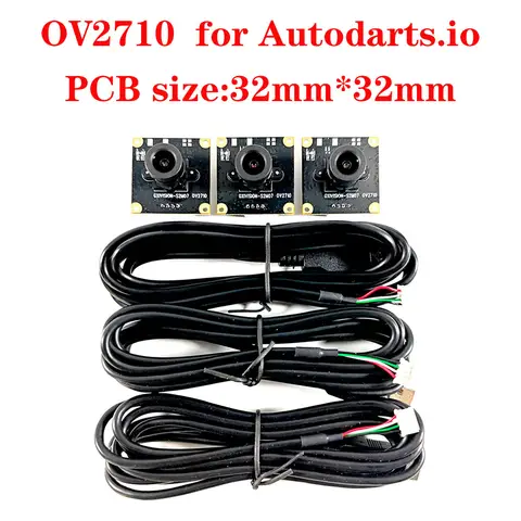 Autodarts.io OV2710 GXIVISION Camera 3pcs 2MP 100 Degree Lens Accuracy More Than 99%  30fps 1080P Camera Module