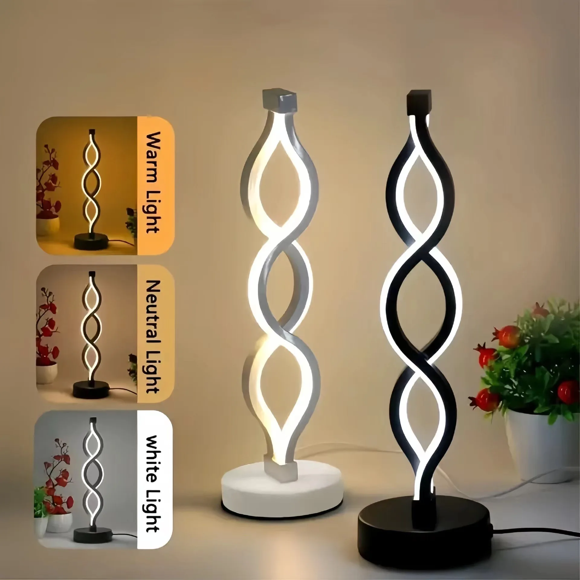 

Creative Seaweed LED Desk Lamp Bar Atmosphere USB Night Light Modern Simple Adjustable LED Desk Lamp