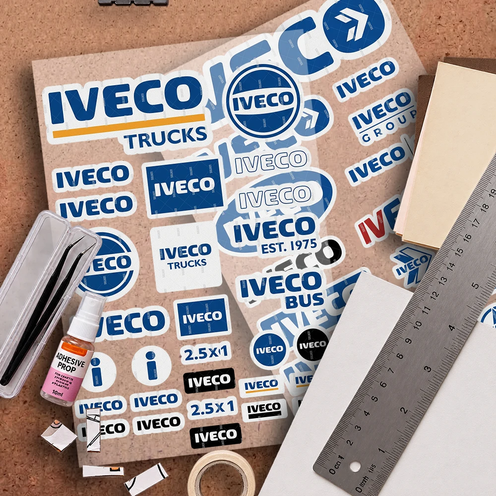 Motorcycle Reflective Decal Safety Sticker for Helmet Car Bike Durable Self-Adhesive for I-IVECO