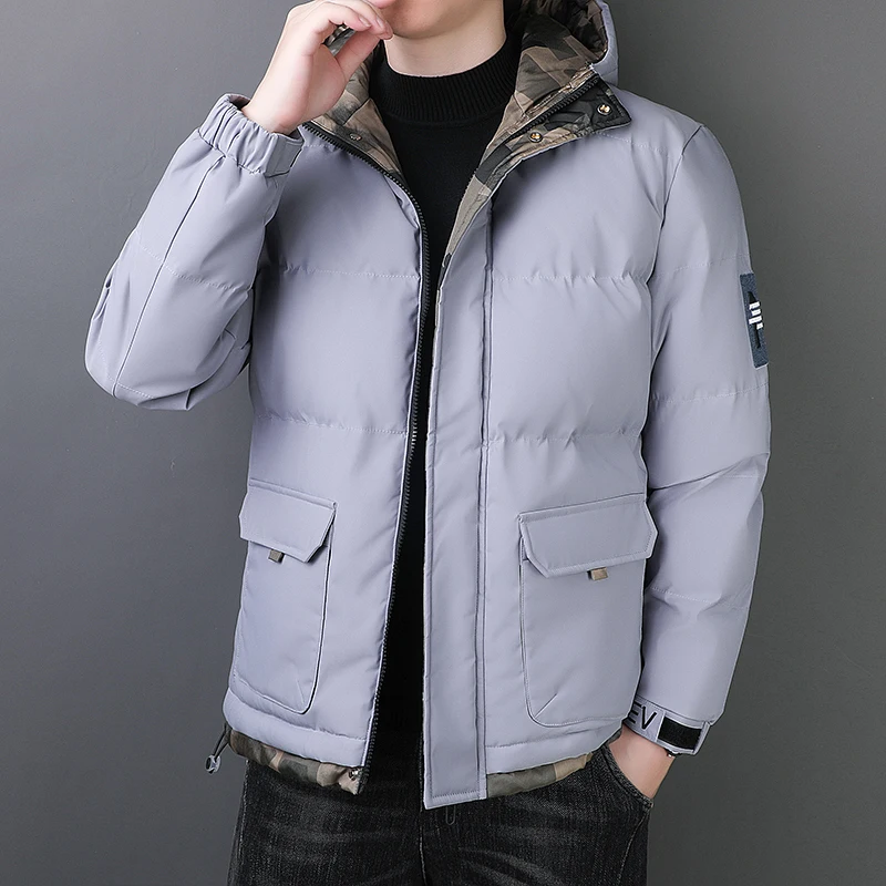 Winter Jacket Men\'s High Quality Classic Camouflage Hooded Thickened Warm Cotton Coat Casual Plus Size Snow Windproof Male Coat