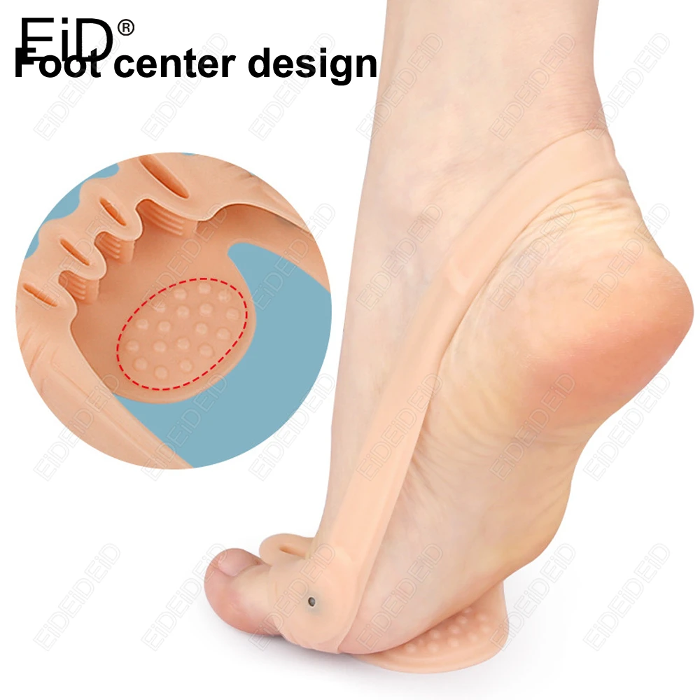 2/4 PCS Toe Separator Hallux Valgus Bunion Corrector Correction Pedicure Sock Straightener Silicone Toe Separator Corrector EID