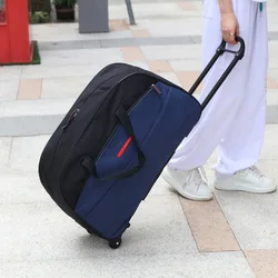 Carry on Trolley Bag Luggage Travel Bags Lightweight Waterproof Handcarry Luggage Oxford Large Capacity Suitcase Duffel Bag