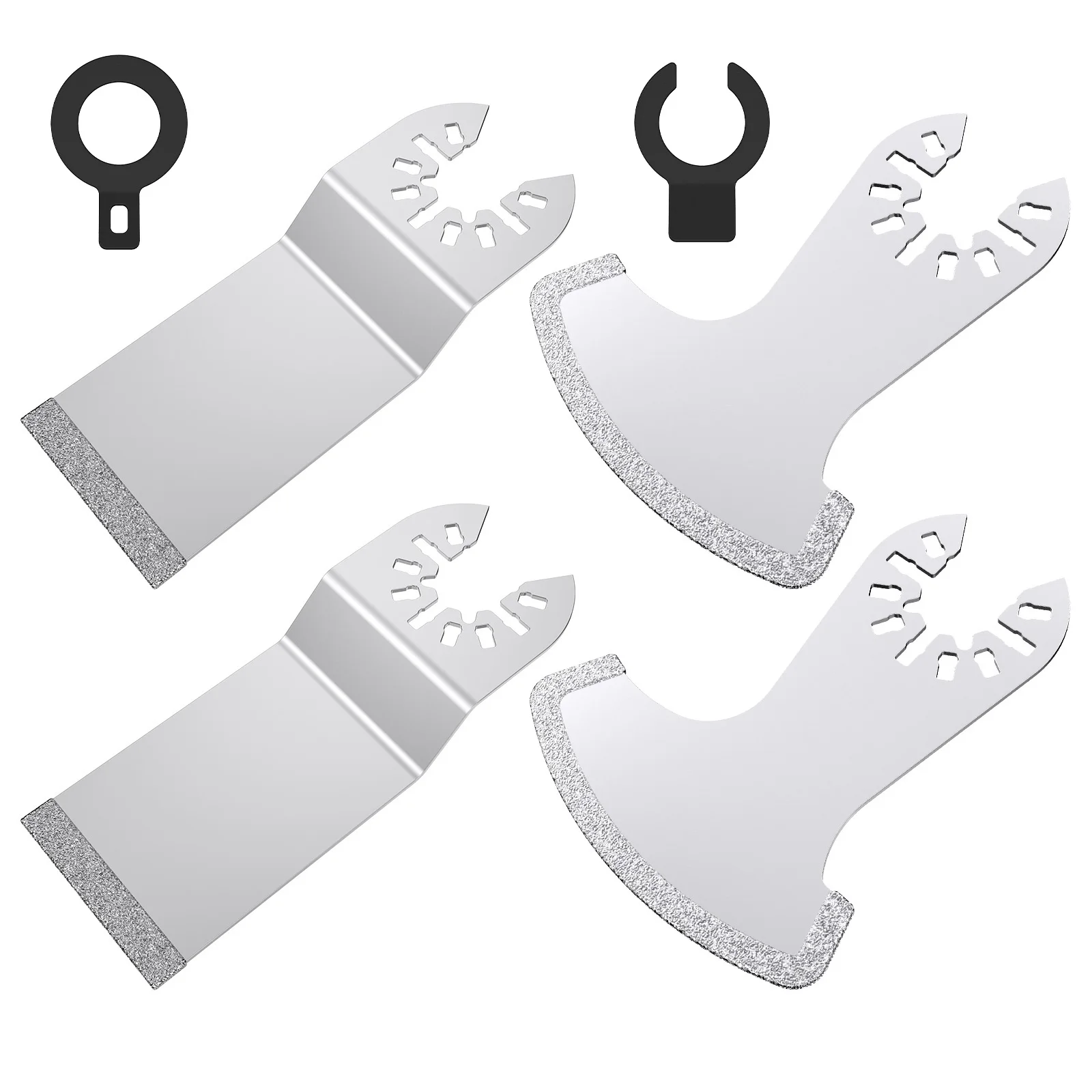 3-12Pcs Diamond Segment Swing Multi-tool Oscillating Blade Mortar Cutting Tool Precise Multifunctional  Grout Remover Blades Kit
