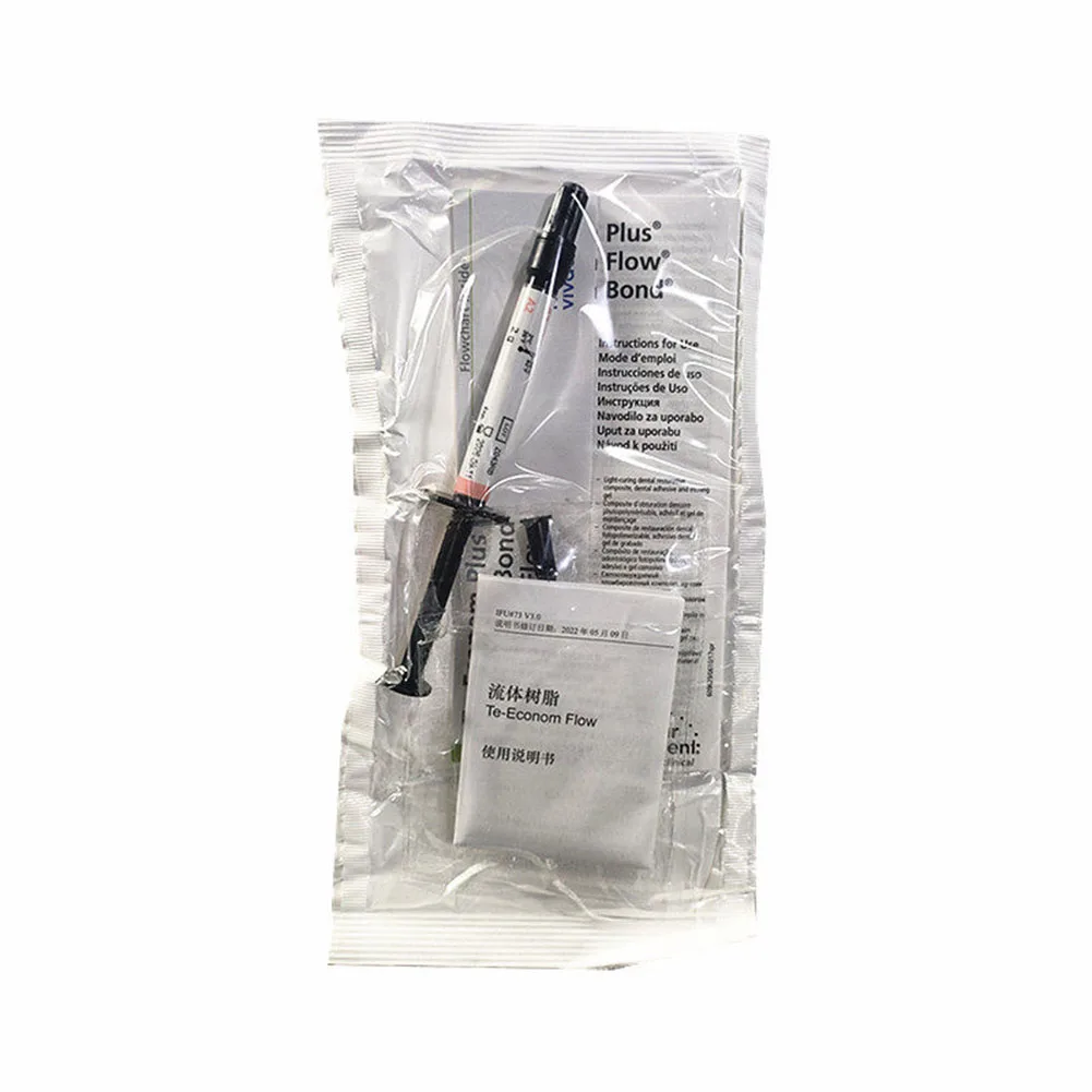 Te-Econom Flow Ivoclar Vivadent Flowable Composite Resin Low Viscosity 2g Light Cure Dental Restoration Cavity Filling Material