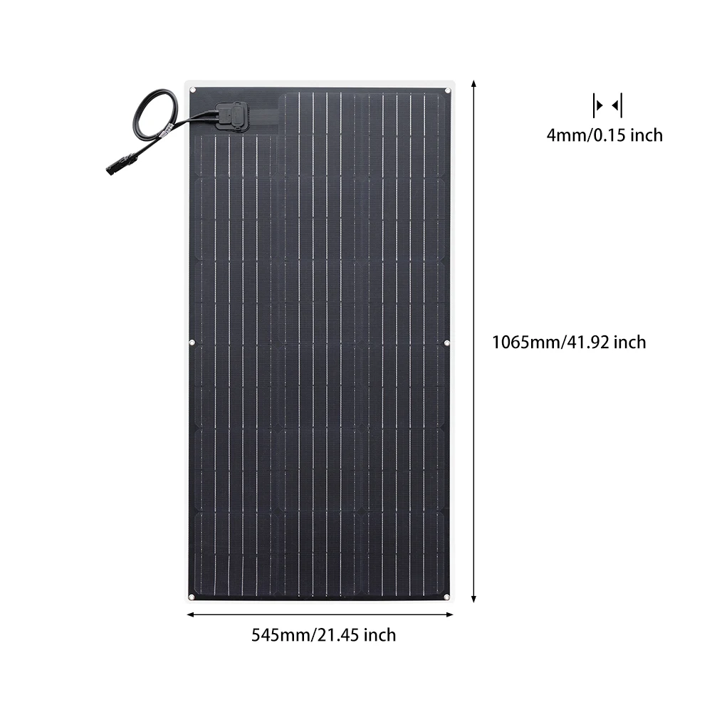 outdoor ETFE Flexible Solar Panel 100W Monocrystalline Solar Cell for Car/Yacht/Steamship 12V 100 Watt Solar Battery