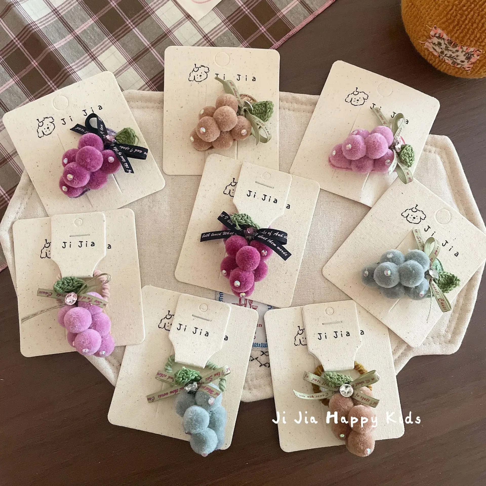 

Cute Plush Ordinary Hair Rope Three-dimensional Fruit Hairpin Fun Children Ponytail Headrope Versatile Hairpin Hair Accessories