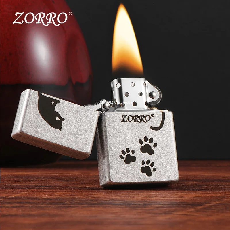 ZORRO/Zorro 905 KeroseIne Lighter Looking At The Stars Portable Ultra-thin Creative Personality Trendy Old-fashioned