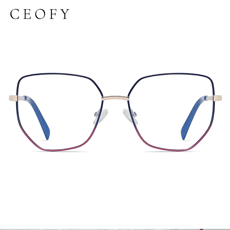 Ceofy New Arrival Women Metal Glasses Frame Fashion Vintage Myopia Optical Prescription Brand Design Popular Eyeglasses Frames
