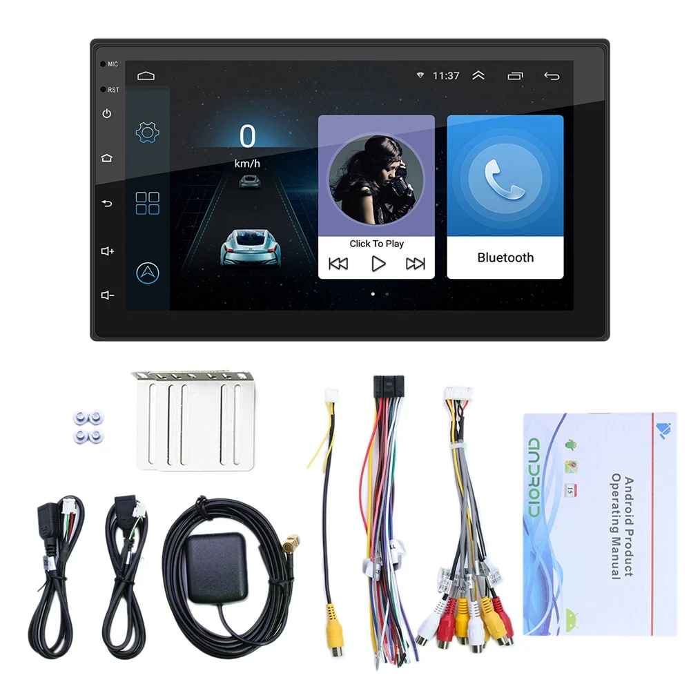 

7 Inch Android 10.1 Car Radio Multimedia Video Player Wifi Gps Auto Stereo Double 2 Din Car Stereo USB Fm