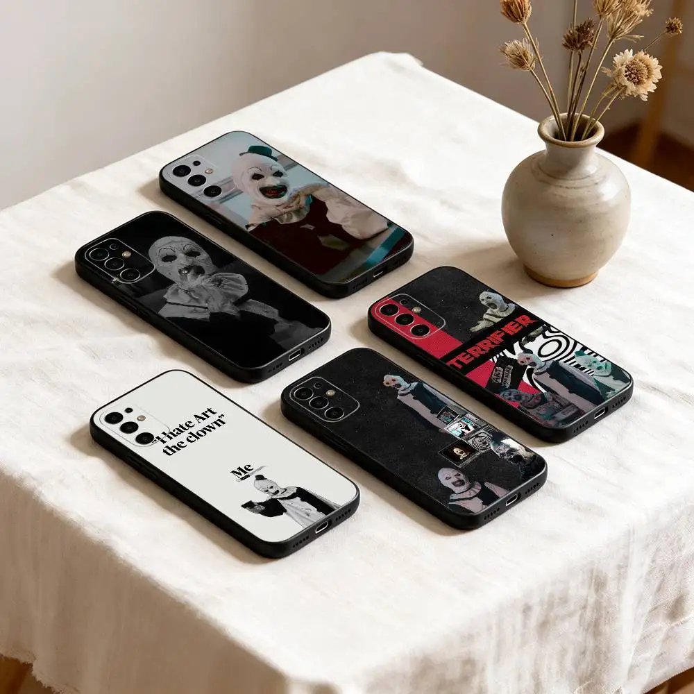 Coque de téléphone Art the Clown horror Terrifier pour Samsung S25, S24, S21, S22, S23, S30, Ultra, S20, Plus, Fe, en silicone souple noir