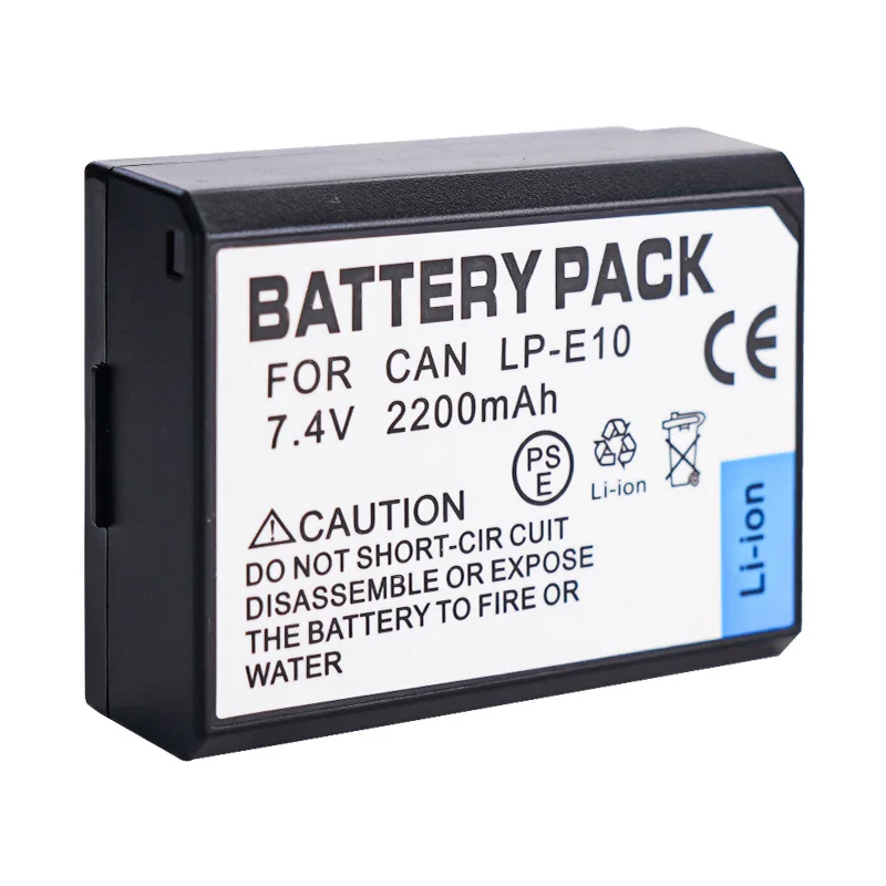 2200mAh 7.4V LP-E10 battery suitable for Canon camera EOS 1100 1300D 1500D 3000D Accessories & Parts Digital Batteries Consumer