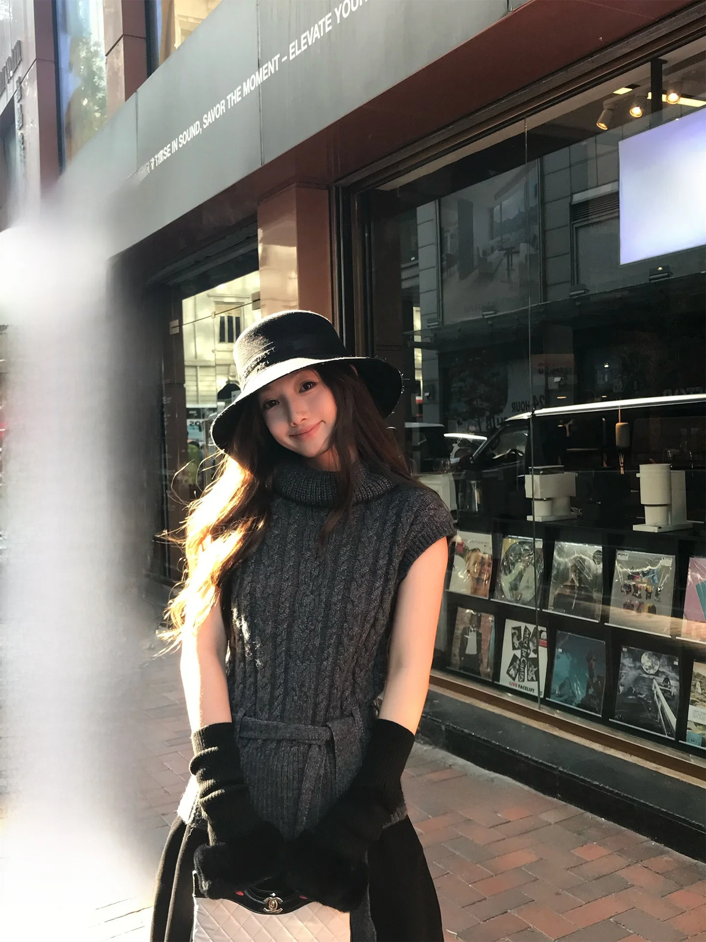 

Женский вязаный свитер-жилет Chestnut High Ne с поясом, узором «косы» и цветочным принтом, свободного кроя, осенне-зимний, стандартный размер