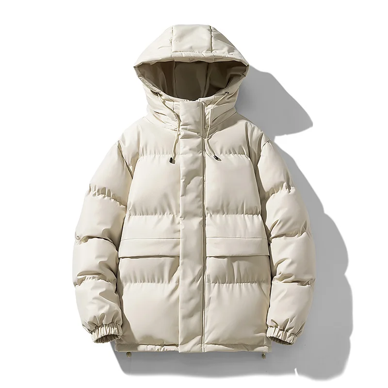 Puffer Jacket Men Winter Jackets Thick Warm Hooded Coat Outwear Man Parkas Solid Jackets for Men Clothing Top 패딩 남성 겨울 재킷