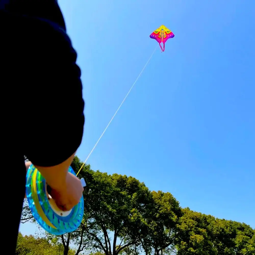 Enrolador de carretel de pipa redondo, roda de aperto de mão com fio de pipa, rolo de pipa de cristal durável, 300m-1000m, linha de pipa, acessórios