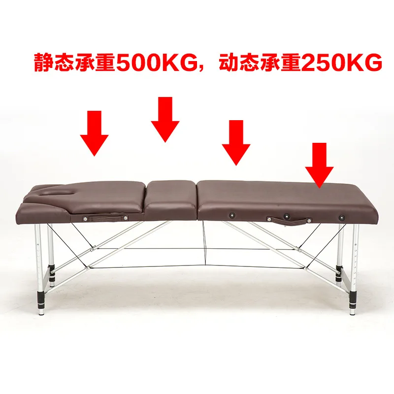 Folding Beauty Body Massage Massage Couch Backrest Adjustable Scraping Tattoo Bed