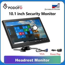 Podofo 10.1” Monitor for TV & Computer Display LCD Color Screen for Car Backup Camera & Home Security System car Monitor
